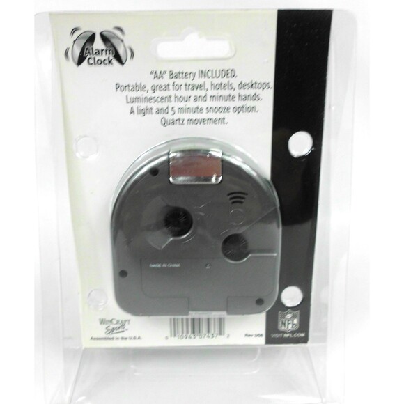 NFL Green Bay Packers Team Travel Desk Clock WinCraft Sports 2006 Quartz New - Picture 3 of 3